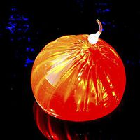 Buy canvas prints of Chihully Orange Blown Glass by Pamela Briggs-Luther