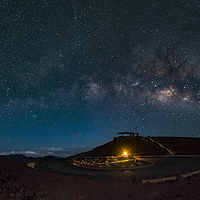 Buy canvas prints of  Milky Way Over Haleakala by David Attenborough