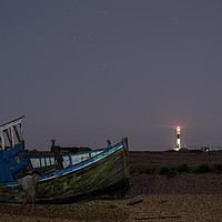 Buy canvas prints of Old Dungeness Fishing Boat by David Attenborough