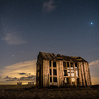 Buy canvas prints of Starry Night At Dungeness by David Attenborough