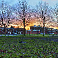 Buy canvas prints of Sunrise at Openshaw HDR by Juha Remes