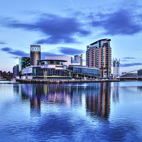 Buy canvas prints of Cityscape in Salford Quays by Juha Remes