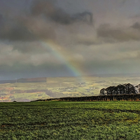 Buy canvas prints of Rainbow over the Dales by Juha Remes