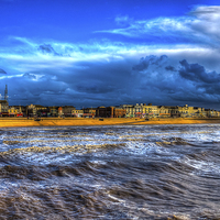 Buy canvas prints of Golden Mile and Stormy Sea by Juha Remes