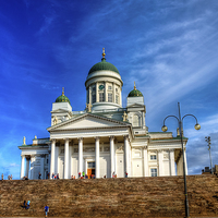 Buy canvas prints of Helsinki Cathedral on a Sunny Day by Juha Remes