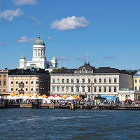Buy canvas prints of Helsinki Skyline by Juha Remes