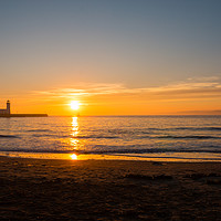Buy canvas prints of Sunrise at Scarborough by Juha Remes