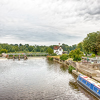 Buy canvas prints of Goring Lock by Juha Remes