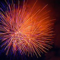 Buy canvas prints of Colourful Fireworks by Juha Remes