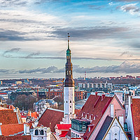 Buy canvas prints of Tallinn Cityscape by Juha Remes