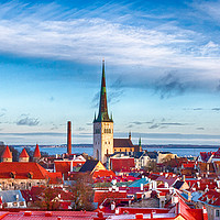 Buy canvas prints of Tallinn Cityscape by Juha Remes