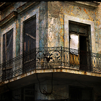 Buy canvas prints of old balcony in Havana by olga hutsul