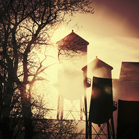 Buy canvas prints of water tower at Junction by olga hutsul