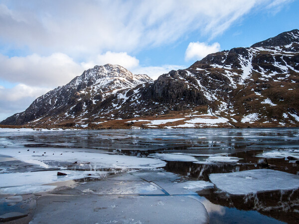 Icy Llyn Idwal Picture Board by Wendy Williams CPAGB