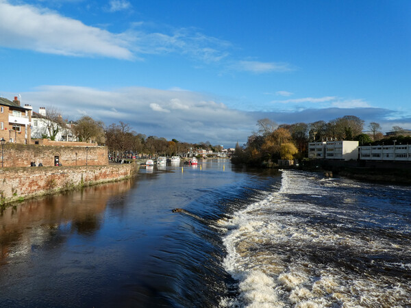 River Dee Chester Picture Board by Wendy Williams CPAGB