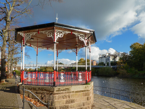 The Bandstand, Chester Picture Board by Wendy Williams CPAGB