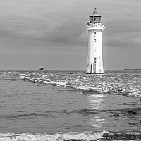 Buy canvas prints of Majestic Perch Rock Lighthouse by Wendy Williams CPAGB