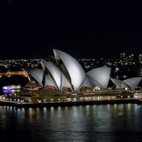 Buy canvas prints of Sydney Opera House by Night by Wendy Williams CPAGB