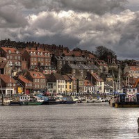 Buy canvas prints of Whitby Harbour by Wendy Williams CPAGB