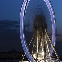 Buy canvas prints of  Brighton Wheel at night by Wendy Williams CPAGB
