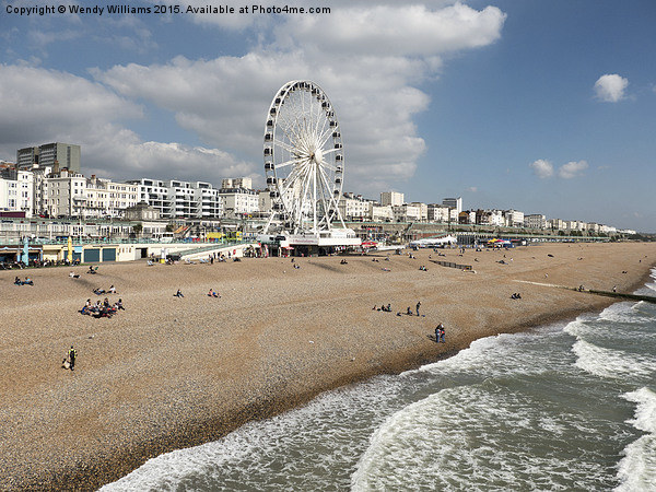  Sunny Brighton beach Picture Board by Wendy Williams CPAGB
