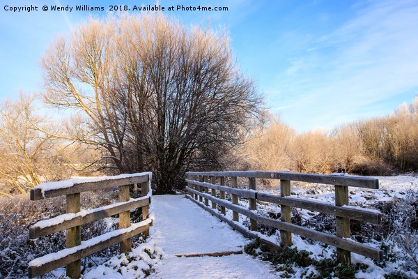 Snowy Nantwich Picture Board by Wendy Williams CPAGB