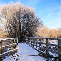 Buy canvas prints of Snowy Nantwich by Wendy Williams CPAGB