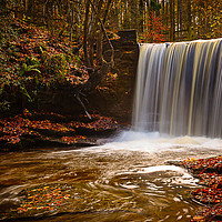 Buy canvas prints of Autumn Waterfall by Wendy Williams CPAGB