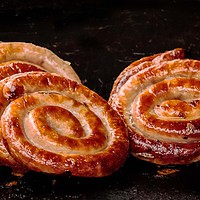 Buy canvas prints of Sizzling Sausage Swirls by Wendy Williams CPAGB