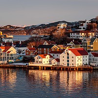 Buy canvas prints of Kristiansund Dusk,  Norway  by Wendy Williams CPAGB