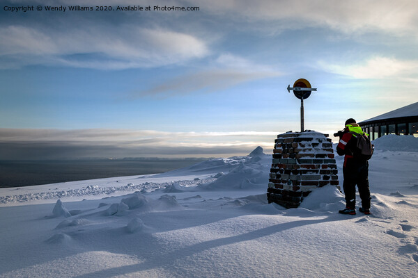 Photographer at North Cape,  Norway Picture Board by Wendy Williams CPAGB