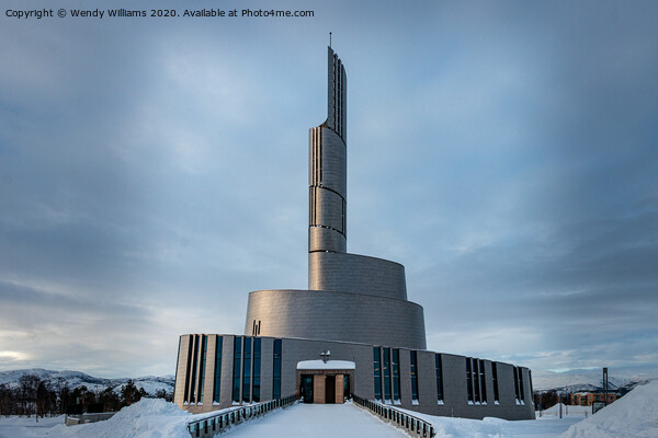 Northern Lights Cathedral, Alta, Norway Picture Board by Wendy Williams CPAGB
