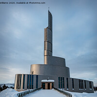 Buy canvas prints of Northern Lights Cathedral, Alta, Norway by Wendy Williams CPAGB