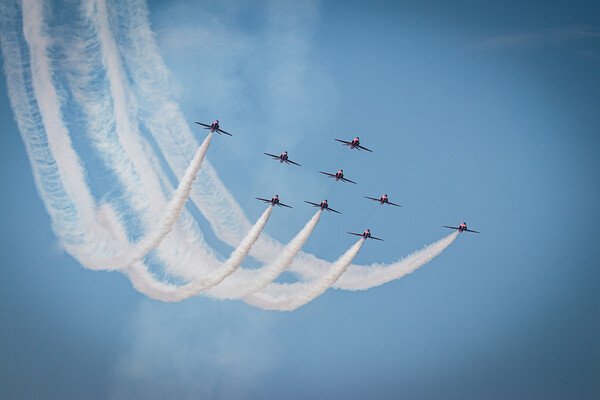 Thrilling Red Arrows Display Picture Board by Wendy Williams CPAGB