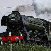 Buy canvas prints of The Iconic Power of the Flying Scotsman by Wendy Williams CPAGB