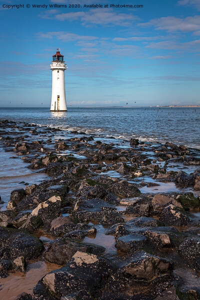 Perch Rock Lighthouse Picture Board by Wendy Williams CPAGB