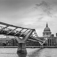 Buy canvas prints of Millennium Bridge and St Pauls Cathedral by Wendy Williams CPAGB