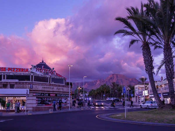Amazing Tenerife Sunset Picture Board by Wendy Williams CPAGB