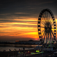 Buy canvas prints of Brighton Wheel Sunset by Wendy Williams CPAGB