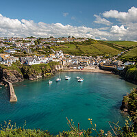 Buy canvas prints of Port Isaac Harbour by Wendy Williams CPAGB