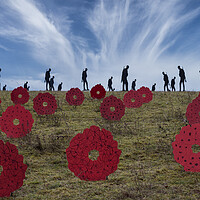 Buy canvas prints of Soldiers and Poppies by Wendy Williams CPAGB