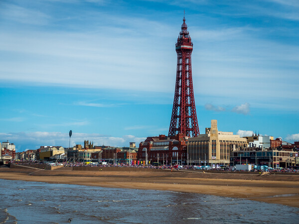 Blackpool Tower from the pier Picture Board by Wendy Williams CPAGB