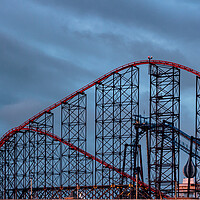 Buy canvas prints of The Big One, Blackpool by Wendy Williams CPAGB
