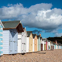 Buy canvas prints of Seaton Beach Huts by Wendy Williams CPAGB
