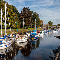 Buy canvas prints of Boats on the River Dart at Totnes by Wendy Williams CPAGB