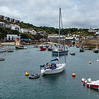 Buy canvas prints of Boats in Mevagissy harbour by Wendy Williams CPAGB