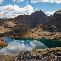 Buy canvas prints of Llyn Glaslyn from The Miner's Track by Wendy Williams CPAGB