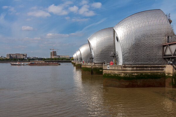 The Thames Barrier, London Picture Board by Wendy Williams CPAGB