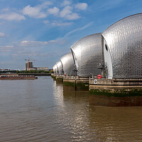 Buy canvas prints of The Thames Barrier, London by Wendy Williams CPAGB