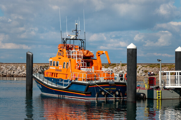 Torbay Lifeboat in Brixham harbour Picture Board by Wendy Williams CPAGB